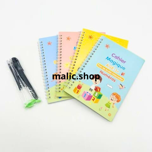 ÉcriPro™  Pack de 4 Cahiers magiques d'apprentissage