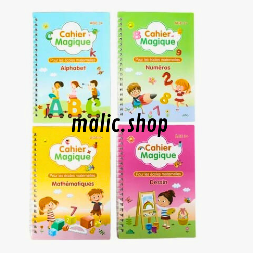 ÉcriPro™  Pack de 4 Cahiers magiques d'apprentissage