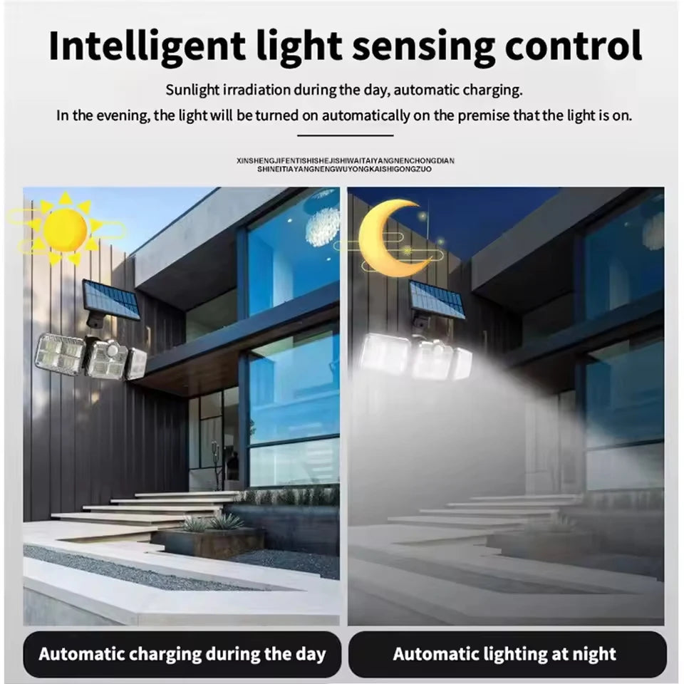 Page Produit : HELIOVIGO - Lampe Solaire Extérieure à Détection de Mouvement
