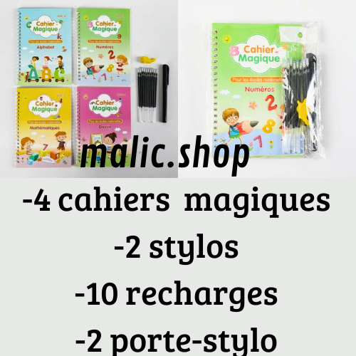 ÉcriPro™  Pack de 4 Cahiers magiques d'apprentissage